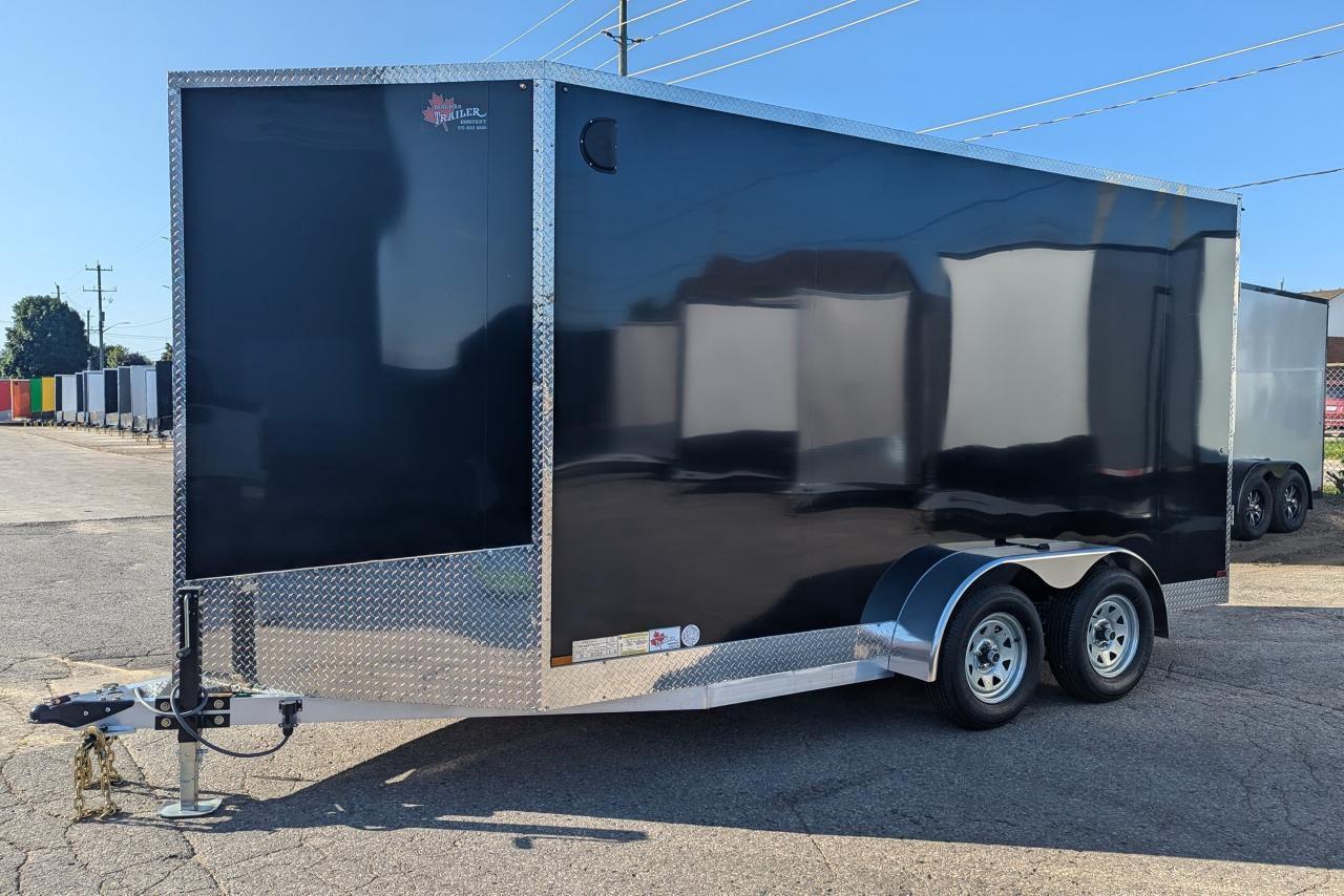 2024 Canadian Trailer Company 7x14 V Nose Cargo Trailer Aluminum Tandem Axle