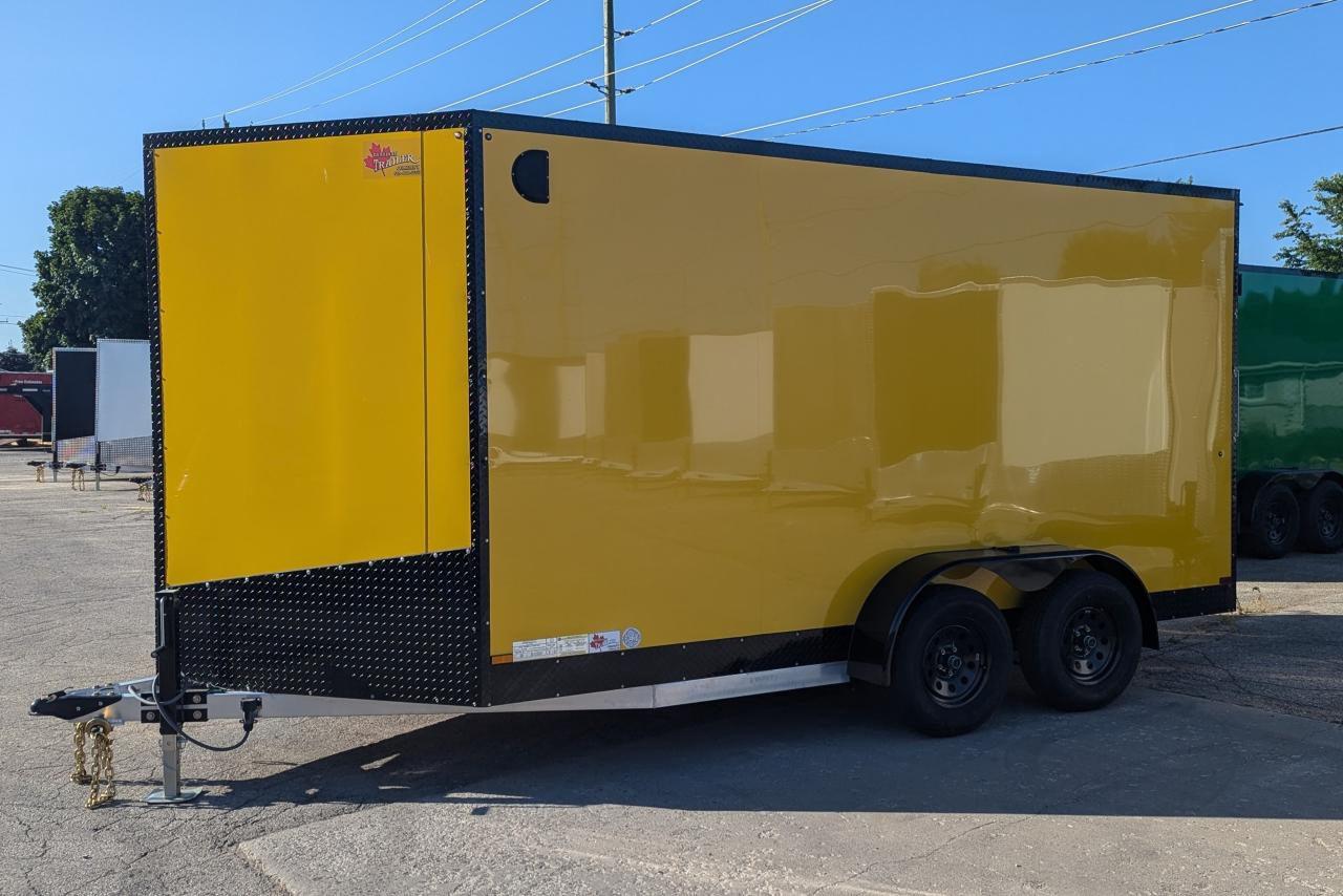 2024 Canadian Trailer Company 7x14 V Nose Cargo Trailer Aluminum Tandem Axle