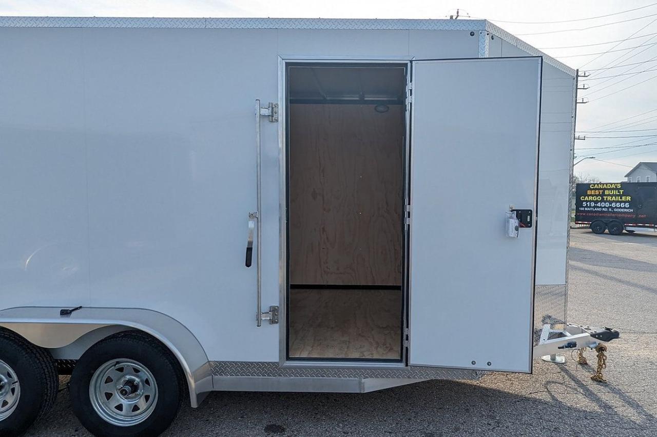 2024 Canadian Trailer Company 7x14 V Nose Cargo Trailer Aluminum Tandem Axle