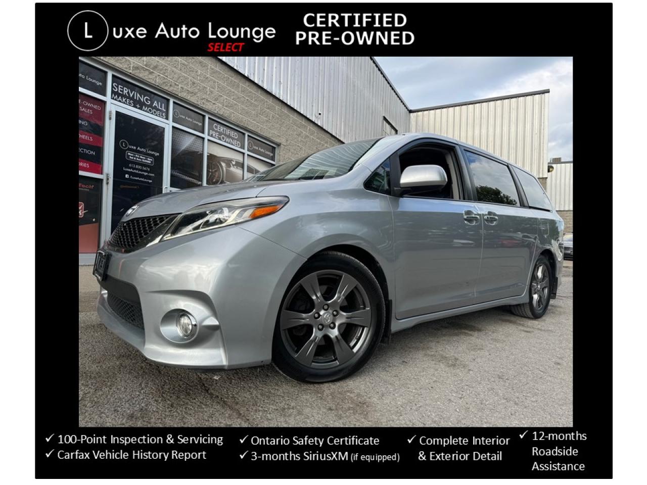 Used 2017 Toyota Sienna SE! LOADED, LEATHER, SUNROOF, POWER SLIDING DOORS! for sale in Orleans, ON