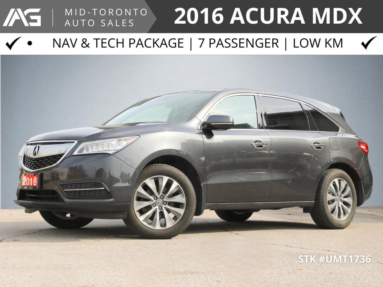 Used 2016 Acura MDX SH-AWD w/Tech & Acura Watch Plus - 7 Passenger - Super Clean in and out - No Accidents - LOADED LOADED !! for sale in North York, ON