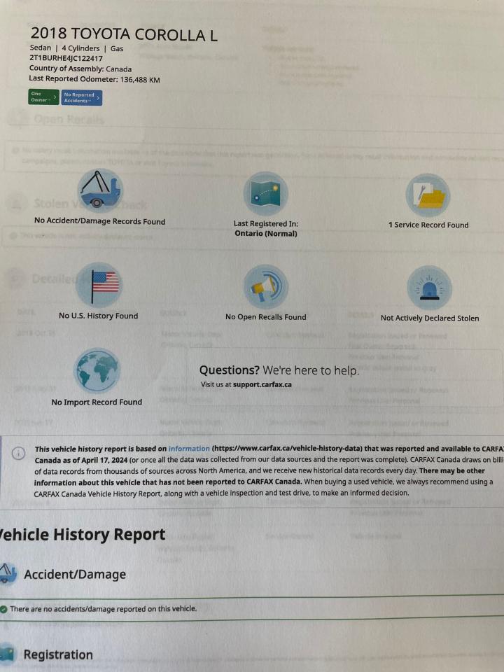 2018 Toyota Corolla Manual NO ACCIDENT 1 OWNER POWER WINDOS CRUIZE - Photo #25