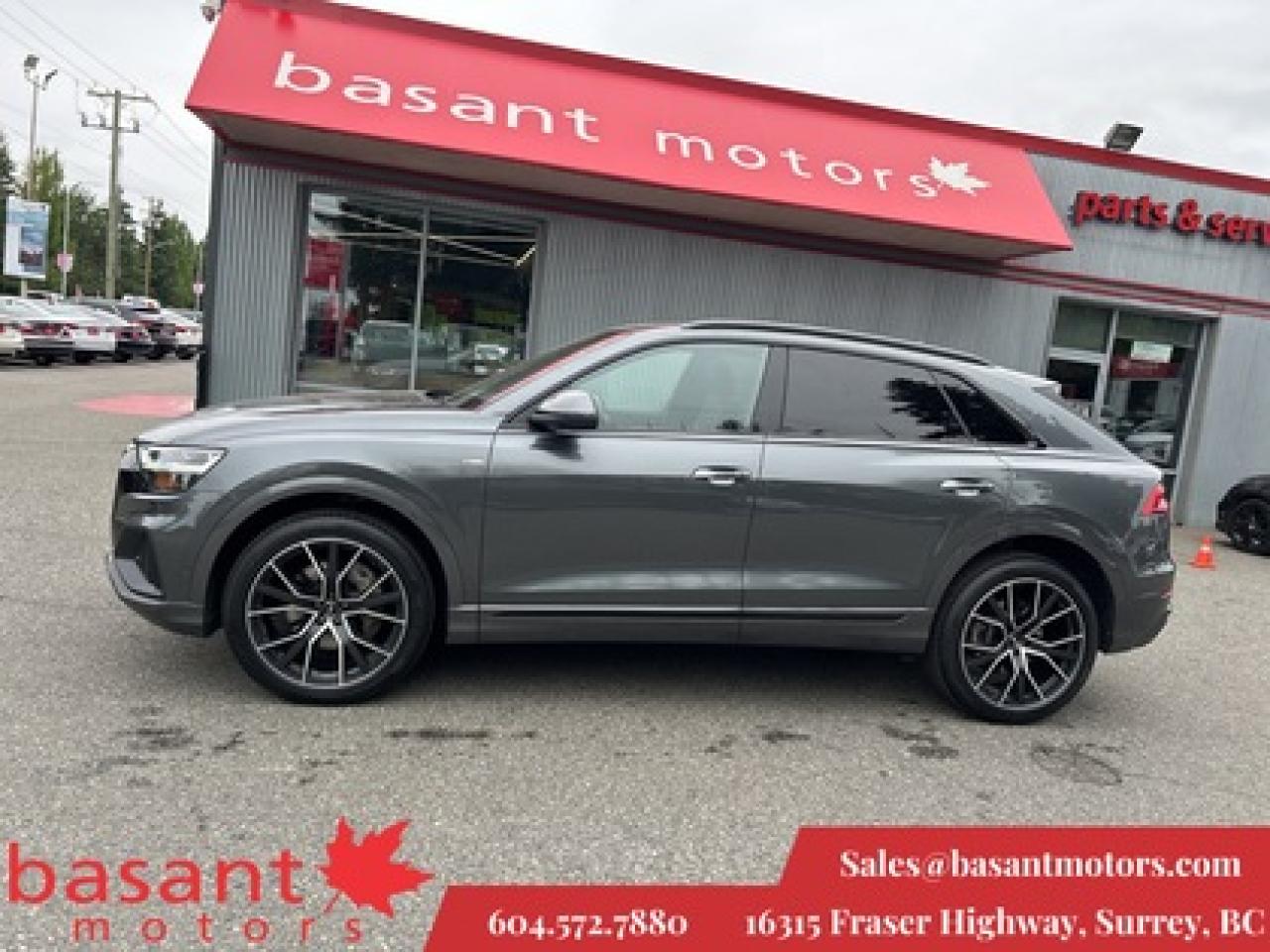 Used 2019 Audi Q8 SLine, Black Optics Pkg, 360° Cam, Cooled Seats! for sale in Surrey, BC