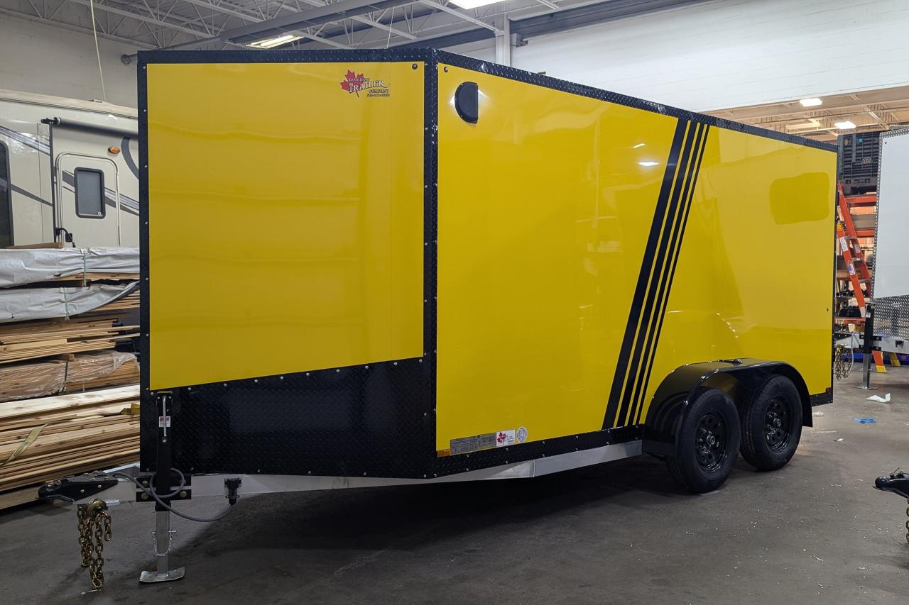 2024 Canadian Trailer Company 7x14 V Nose Cargo Trailer Aluminum Tandem Axle Photo14