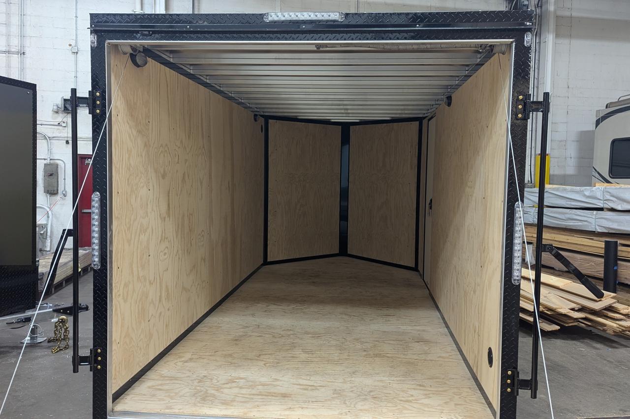 2024 Canadian Trailer Company 7x14 V Nose Cargo Trailer Aluminum Tandem Axle Photo11