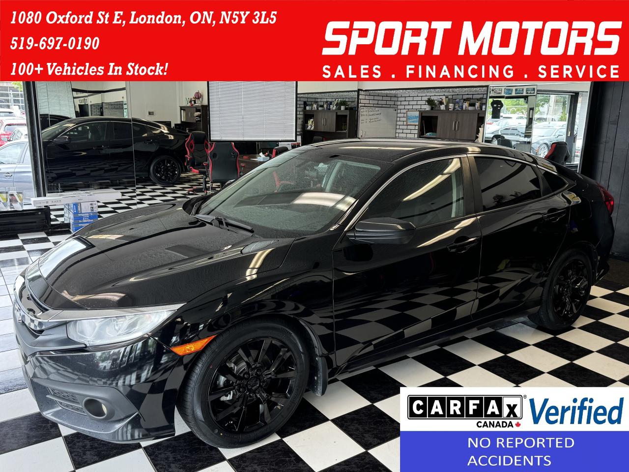 Used 2017 Honda Civic LX+New Tires+Wheels+Tinted+Camera+CLEAN CARFAX for sale in London, ON