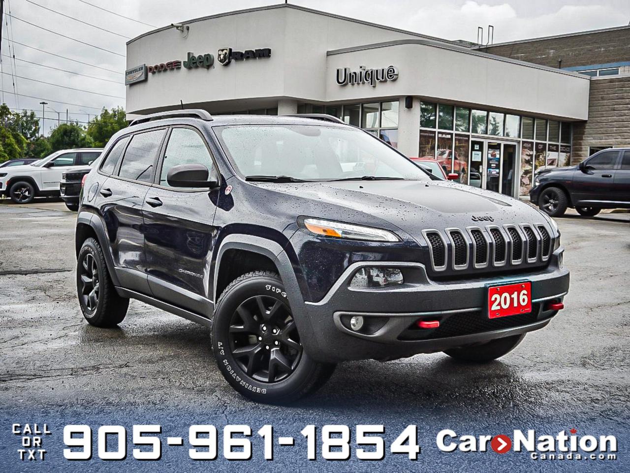 Used 2016 Jeep Cherokee Trailhawk 4x4| LEATHER| NAV| for sale in Burlington, ON