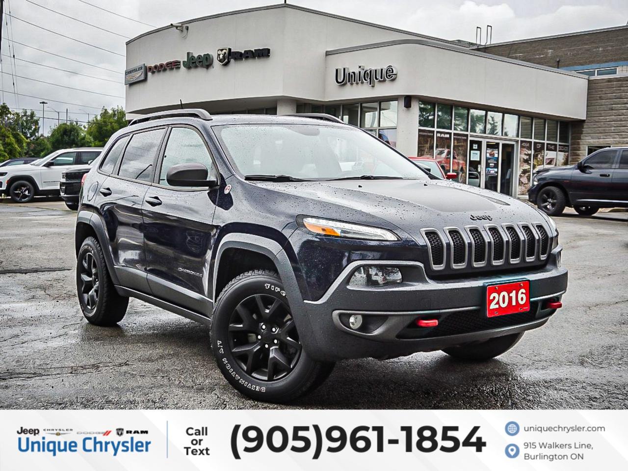 Used 2016 Jeep Cherokee Trailhawk 4x4| LEATHER| NAV| for sale in Burlington, ON