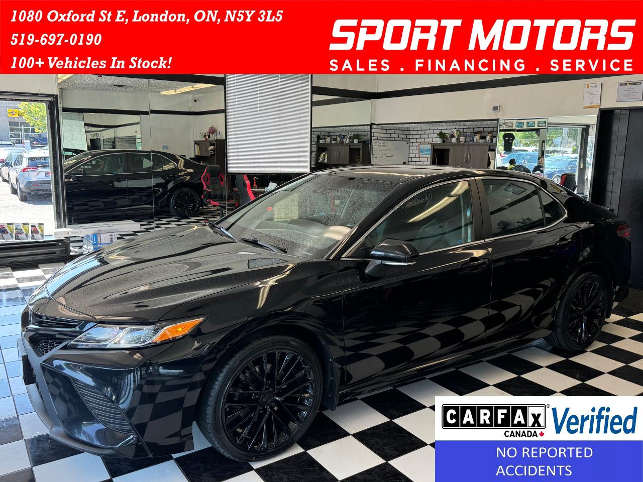 Used 2018 Toyota Camry SE+New Tires+LKA+Adaptive Cruise+CLEAN CARFAX for sale in London, ON