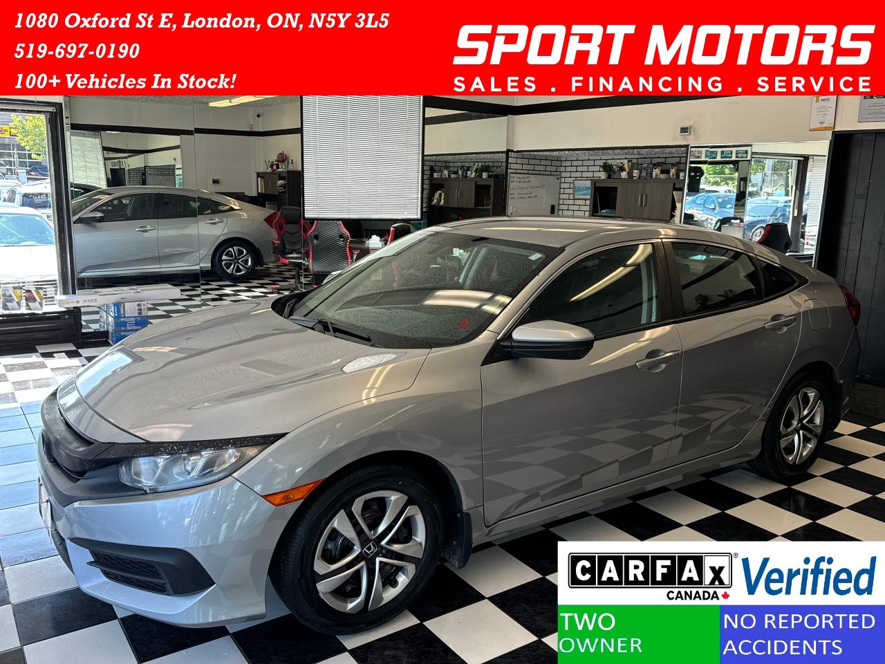 Used 2018 Honda Civic LX+New Tires+Camera+ApplePlay+CLEAN CARFAX for sale in London, ON