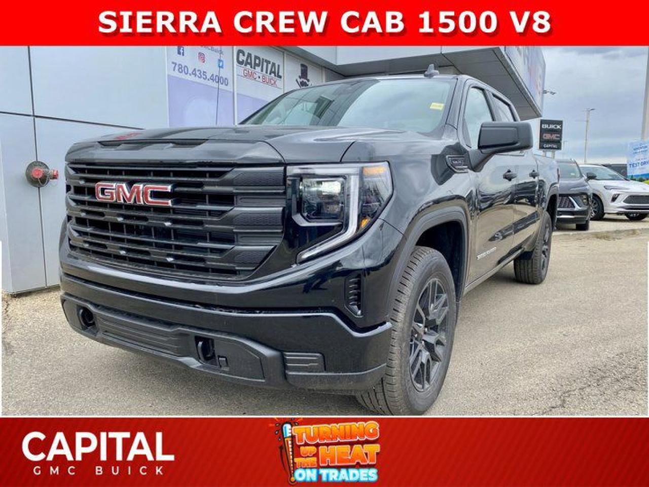 Get ready for this 2024 Sierra 1500 GRAPHITE EDITION! Equipped with the 5.3L V8 Engine and lots of other great options like Black 20 Inch Wheels, Body-colour bumpers, Remote Start, Pro Value Package, Rear camera, Trailering Package with integrated trailer brake controller and so much more! CALL NOW!Ask for the Internet Department for more information or book your test drive today! Text 365-601-8318 for fast answers at your fingertips!AMVIC Licensed Dealer - Licence Number B1044900Disclaimer: All prices are plus taxes and include all cash credits and loyalties. See dealer for details. AMVIC Licensed Dealer # B1044900