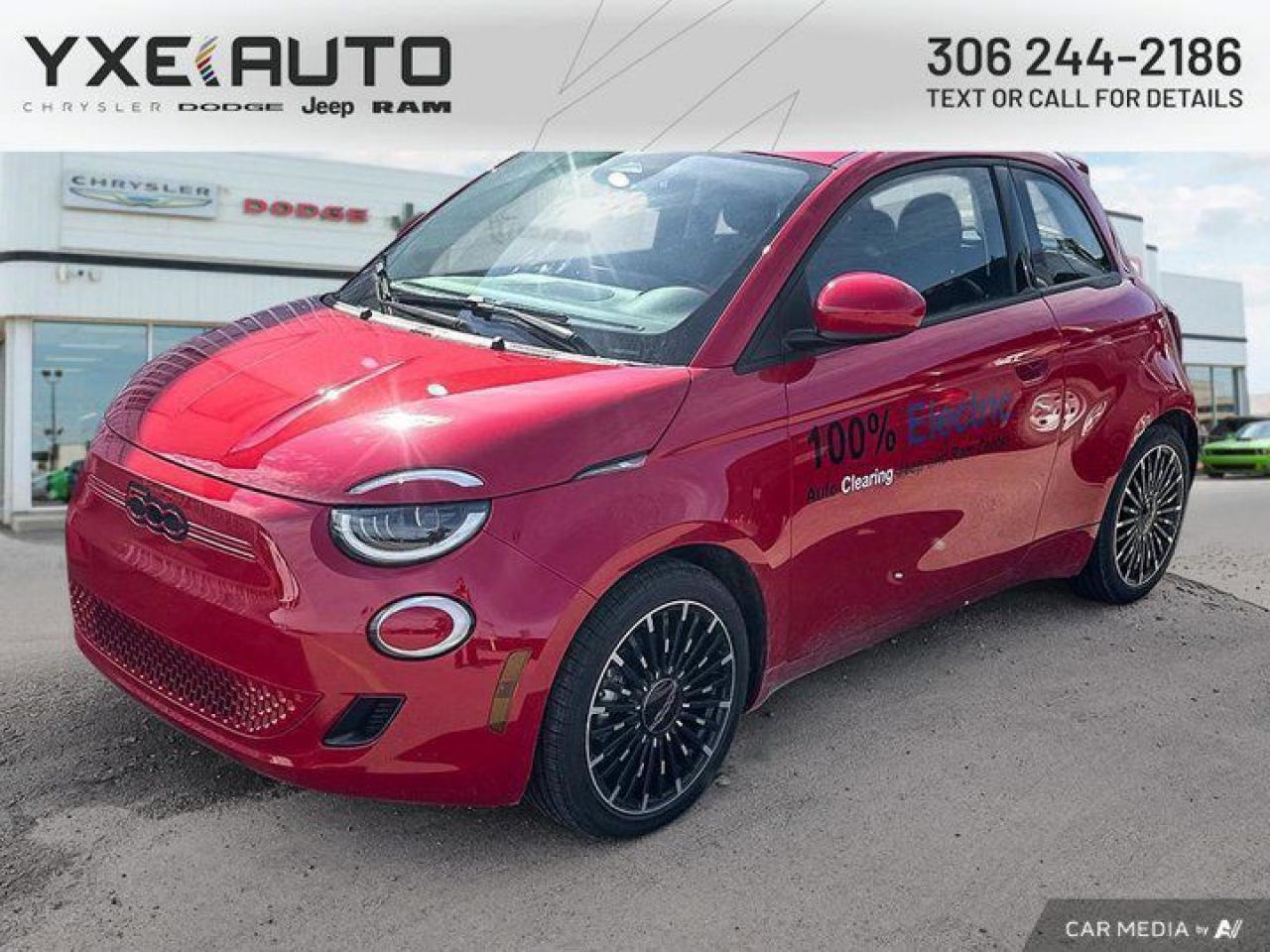 Used 2024 Fiat 500 E (RED) Edition for sale in Saskatoon, SK