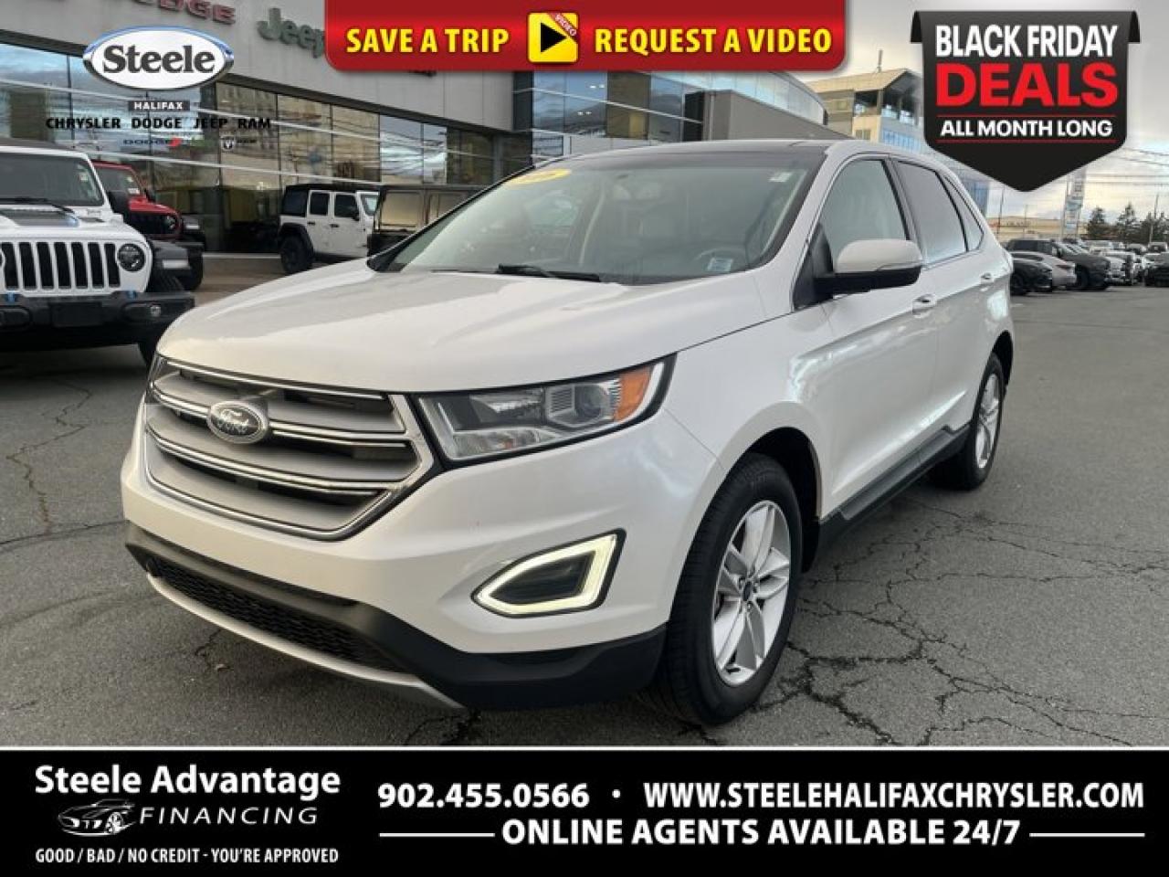 Used 2016 Ford Edge SEL - AWD, LOW KM, HEATED LEATHER SEATS, NAV, PANO ROOF, BACK UP CAMERA, NO ACCIDENTS for sale in Halifax, NS