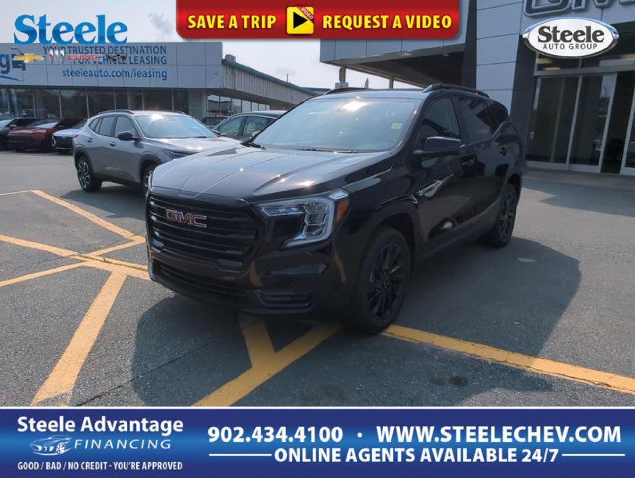 With our 2024 GMC Terrain SLE AWD in Ebony Twilight Metallic, your next family adventure awaits! Motivated by a TurboCharged 1.5 Litre 4 Cylinder serving up 175hp tethered to a 9 Speed Automatic transmission for adventure-friendly performance. Also a smart choice for traveling through town, this All Wheel Drive SUV achieves approximately 8.4L/100km on the highway with distinctive good looks. Our Terrain makes a bold impression with its sophisticated LED lighting, heated power mirrors, and 17-inch alloy wheels. Enjoy more upscale details in our SLE cabin that greets you with premium-cloth seats, a multifunction steering wheel, single-zone automatic climate control, cruise control, keyless access, 12V power outlets, and terrific tools for staying in touch as you travel. Highlights include a 7-inch touchscreen, wireless Android Auto®/Apple CarPlay®, Bluetooth®, WiFi compatibility, and a six-speaker audio system. Ample cargo space complements those fantastic features! GMC helps you stay out of harms way with high-tech help from automatic braking, forward collision alert, pedestrian detection, lane-keeping assistance, a rearview camera, a rear-seat reminder, hill-descent control, and more. Get ready to do more daily with our dynamic Terrain SLE! Save this Page and Call for Availability. We Know You Will Enjoy Your Test Drive Towards Ownership! Metros Premier Credit Specialist Team Good/Bad/New Credit? Divorce? Self-Employed?