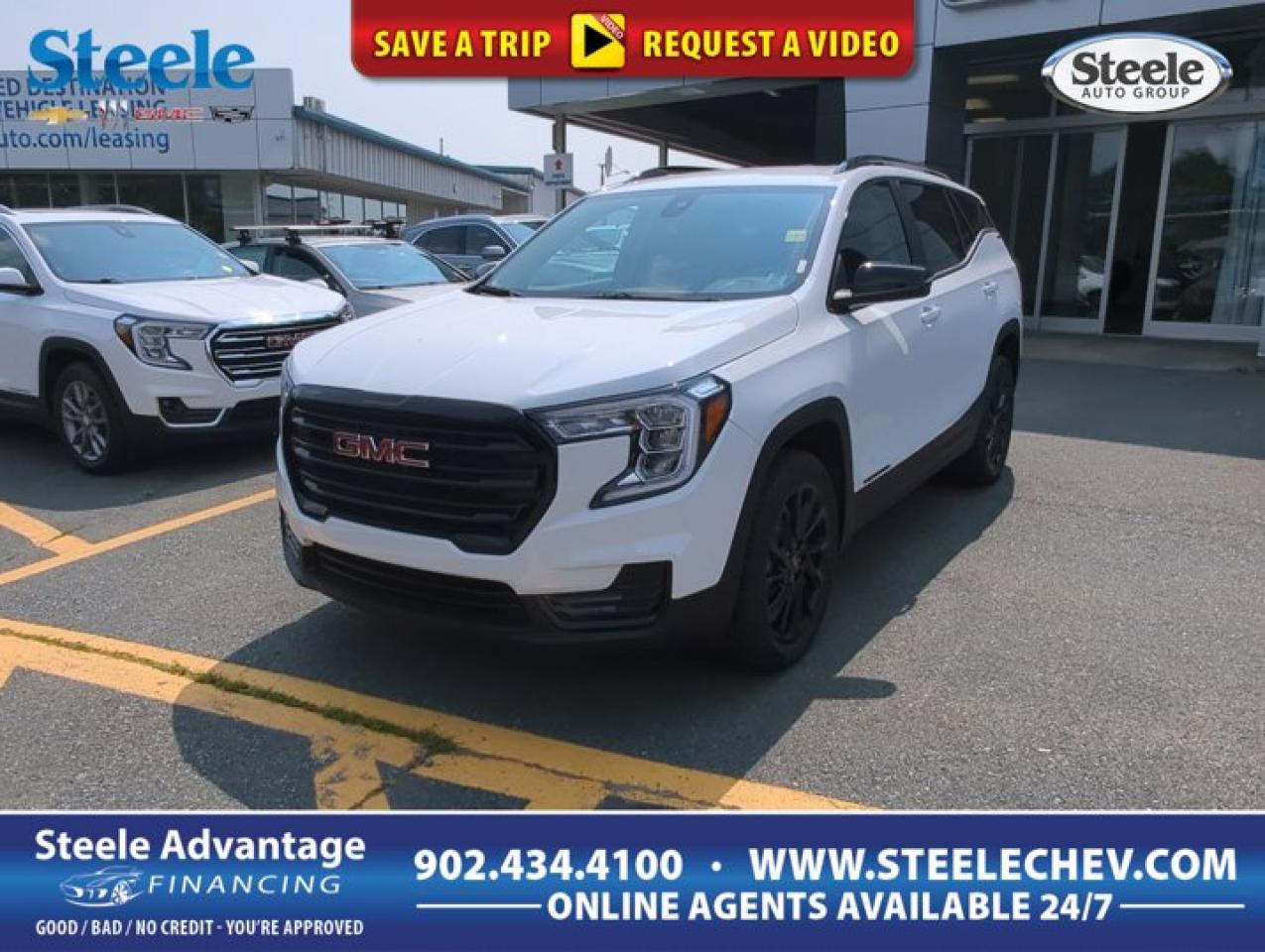 Our 2024 GMC Terrain SLE AWD is crafted with capability and style in Summit White! Motivated by a TurboCharged 1.5 Litre 4 Cylinder serving up 175hp tethered to a 9 Speed Automatic transmission for adventure-friendly performance. Also a smart choice for traveling through town, this All Wheel Drive SUV achieves approximately 8.4L/100km on the highway with distinctive good looks. Our Terrain makes a bold impression with its sophisticated LED lighting, heated power mirrors, and 17-inch alloy wheels. You can enjoy more upscale details in our SLE cabin, along with premium-cloth seats, a multifunction steering wheel, single-zone automatic climate control, cruise control, keyless access, 12V power outlets, and terrific tools for staying in touch as you travel. Highlights include a 7-inch touchscreen, wireless Android Auto®/Apple CarPlay®, Bluetooth®, WiFi compatibility, and a six-speaker audio system. Ample cargo space complements those fantastic features! GMC helps you stay out of harms way with high-tech help from automatic braking, forward collision alert, pedestrian detection, lane-keeping assistance, a rearview camera, a rear-seat reminder, hill-descent control, and more. Get ready to do more daily with our dynamic Terrain SLE! Save this Page and Call for Availability. We Know You Will Enjoy Your Test Drive Towards Ownership! Metros Premier Credit Specialist Team Good/Bad/New Credit? Divorce? Self-Employed?