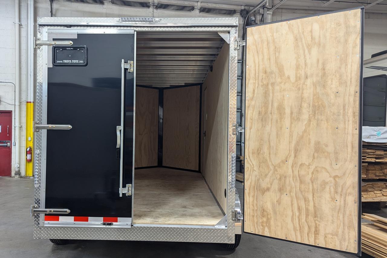 2024 Canadian Trailer Company 7x14 V Nose Cargo Trailer Aluminum Tandem Axle Photo3