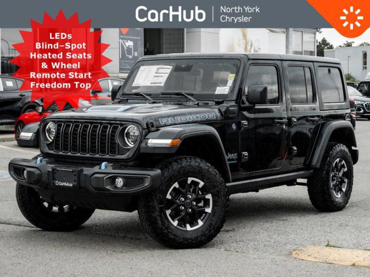 New 2024 Jeep Wrangler 4xe RUBICON 12.3'' Screen Rear CrossPath Detection LEDs for sale in Thornhill, ON