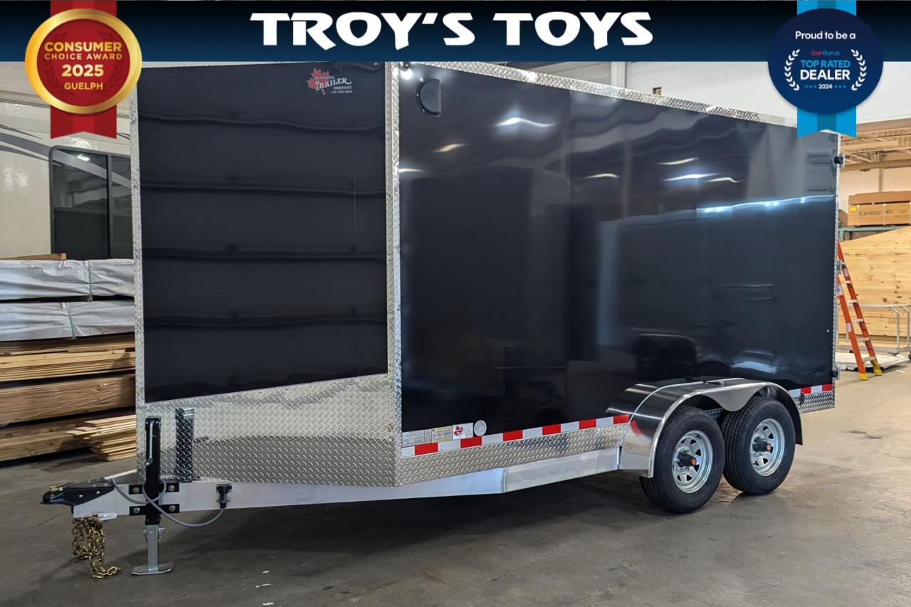 2024 Canadian Trailer Company 7x14 V Nose Cargo Trailer Aluminum Tandem Axle