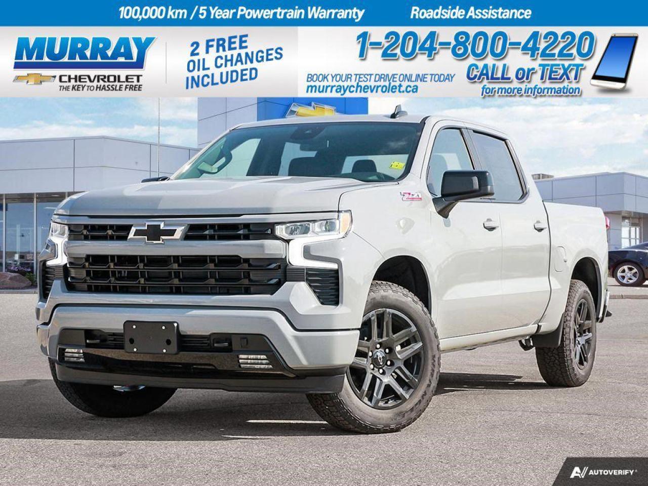 **Employee Pricing is on NOW until July 25th, 2024!**  The 2024 Chevrolet Silverado 1500 RST is a commanding presence in the world of pickups, designed to deliver exceptional performance and versatility. This Crew Cab model is powered by a robust Gas V8 5.3L/325 engine, ensuring that you have all the power you need whether youre on the job site or hitting the open road.  With its striking RST trim, this Silverado 1500 combines rugged capability with refined style. The interior is thoughtfully designed with spacious seating and modern amenities to keep you comfortable during every journey. Advanced technology features are at your fingertips, providing seamless connectivity and entertainment options.  As a new vehicle with only 16 kilometers on the odometer, this Silverado 1500 RST promises reliability and longevity. Located in Winnipeg, this truck is ready to meet all your driving needs with confidence and ease. Visit Murray Chevrolet Winnipeg to experience the perfect blend of power, style, and innovation.  Dealer Permit #1740