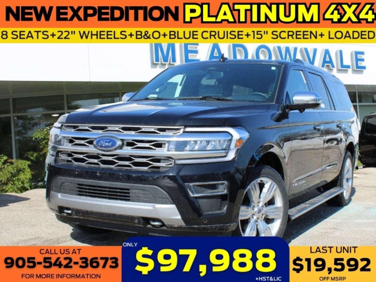 New 2024 Ford Expedition Platinum Max for sale in Mississauga, ON