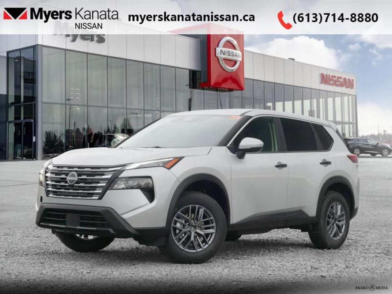 <b>Alloy Wheels,  Heated Seats,  Heated Steering Wheel,  Mobile Hotspot,  Remote Start!</b><br> <br> <br> <br>  Generous cargo space and amazing flexibility mean this 2025 Rogue has space for all of lifes adventures. <br> <br>Nissan was out for more than designing a good crossover in this 2025 Rogue. They were designing an experience. Whether your adventure takes you on a winding mountain path or finding the secrets within the city limits, this Rogue is up for it all. Spirited and refined with space for all your cargo and the biggest personalities, this Rogue is an easy choice for your next family vehicle.<br> <br> This brill silv metallic SUV  has an automatic transmission and is powered by a  201HP 1.5L 3 Cylinder Engine.<br> <br> Our Rogues trim level is S. Standard features on this Rogue S include heated front heats, a heated leather steering wheel, mobile hotspot internet access, proximity key with remote engine start, dual-zone climate control, and an 8-inch infotainment screen with Apple CarPlay, and Android Auto. Safety features also include lane departure warning, blind spot detection, front and rear collision mitigation, and rear parking sensors. This vehicle has been upgraded with the following features: Alloy Wheels,  Heated Seats,  Heated Steering Wheel,  Mobile Hotspot,  Remote Start,  Lane Departure Warning,  Blind Spot Warning. <br><br> <br/>    5.99% financing for 84 months. <br> Payments from <b>$554.77</b> monthly with $0 down for 84 months @ 5.99% APR O.A.C. ( Plus applicable taxes -  $621 Administration fee included. Licensing not included.    ).  Incentives expire 2025-01-02.  See dealer for details. <br> <br><br> Come by and check out our fleet of 40+ used cars and trucks and 110+ new cars and trucks for sale in Kanata.  o~o