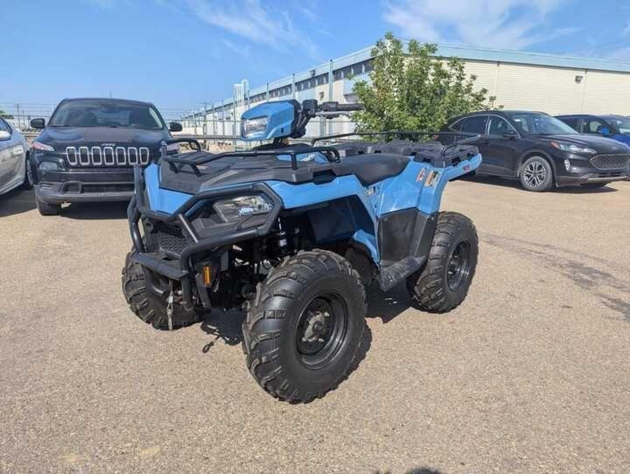 Used 2022 Polaris Sportsman 570 EFI EPS W/SNOW PLOW $88 B/W for sale in Edmonton, AB