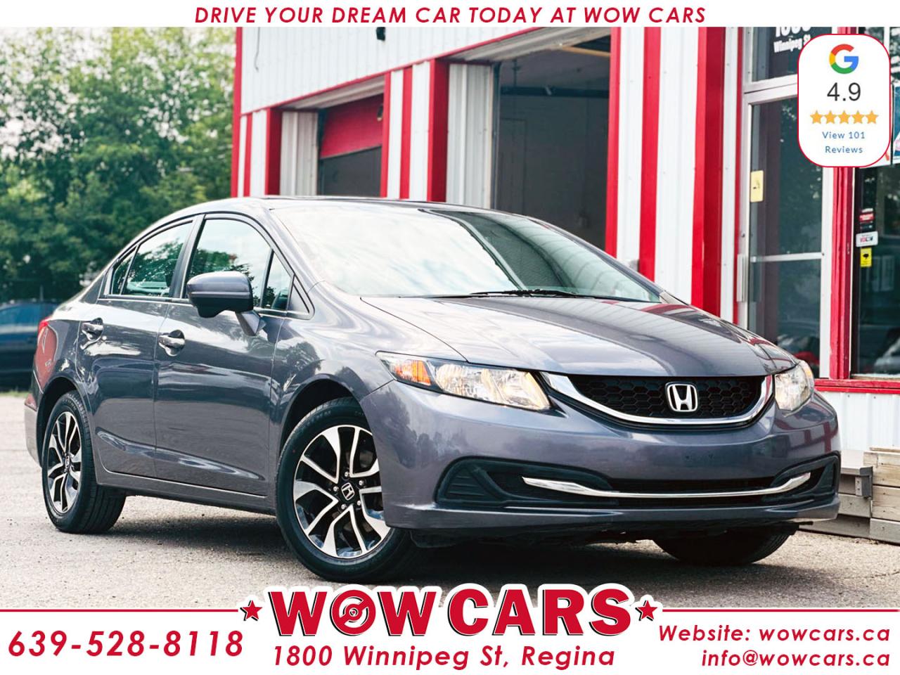 Used 2015 Honda Civic EX for sale in Regina, SK