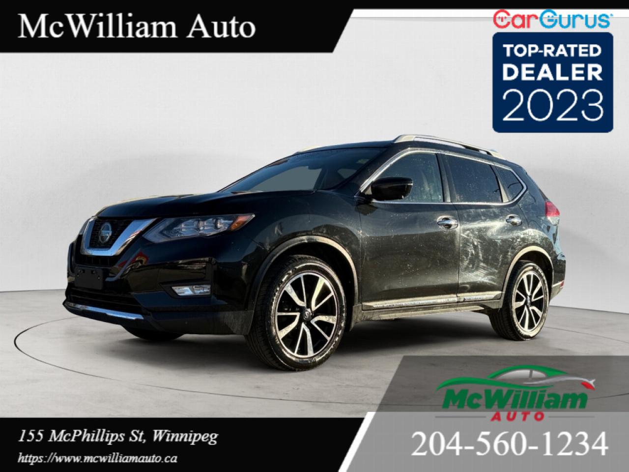 Used 2018 Nissan Rogue SL AWD|HEATED LTHR SEAT|HEATED STEERING WHEEL|COMMAND START|PANO ROOF|LOCAL|NAVI| for sale in Winnipeg, MB