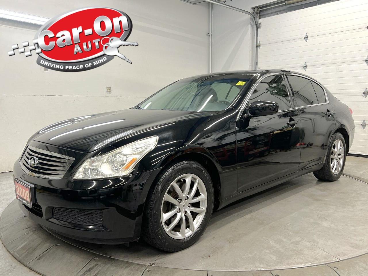 3.7L V6 W/ 328HP!!! Loaded all-wheel drive G37x w/ sunroof, heated leather seats, premium Bose audio, power seats & steering column w/ driver memory, dual-zone climate control, Bluetooth, keyless entry w/ push start, automatic headlights, auto-dimming rearview mirror, garage door opener, leather-wrapped steering wheel, cruise control and Sirius XM!