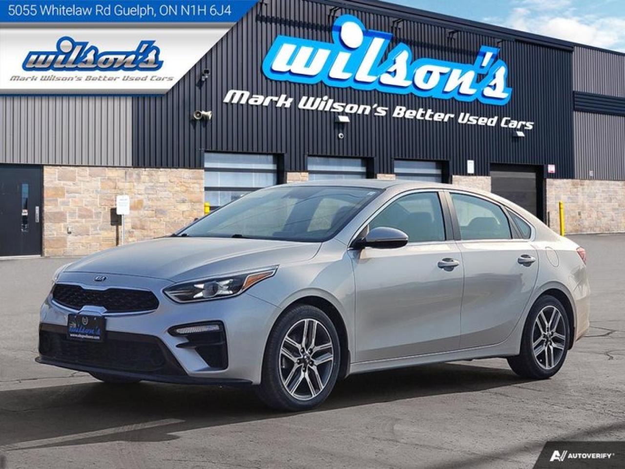 Used 2019 Kia Forte EX Sedan, Sunroof, Heated Steering + Seats, CarPlay + Android, Bluetooth, New Tires & Brakes! for sale in Guelph, ON