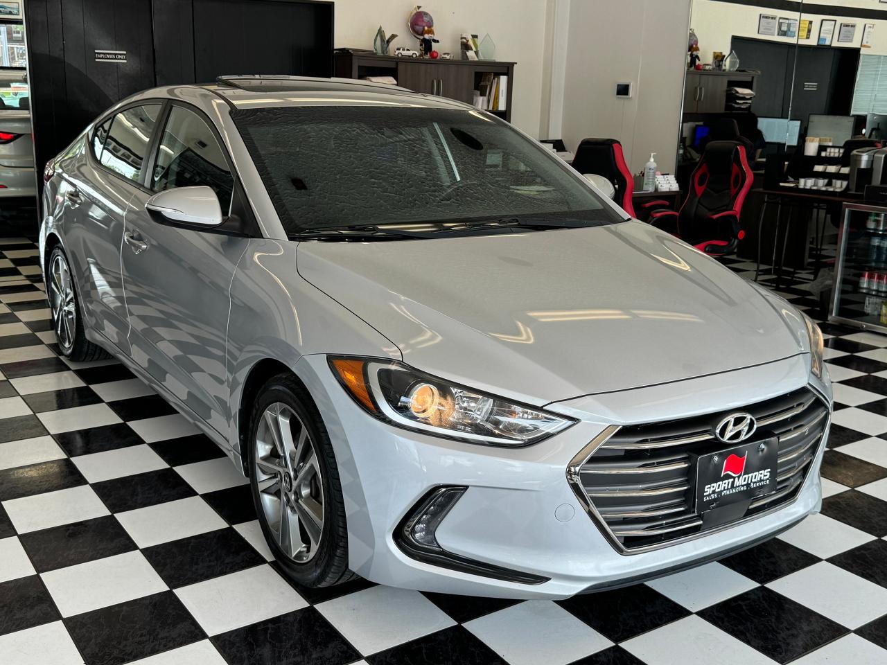 2018 Hyundai Elantra GLS+Adaptive Cruise+Roof+LKA+BSM+CLEAN CARFAX Photo9