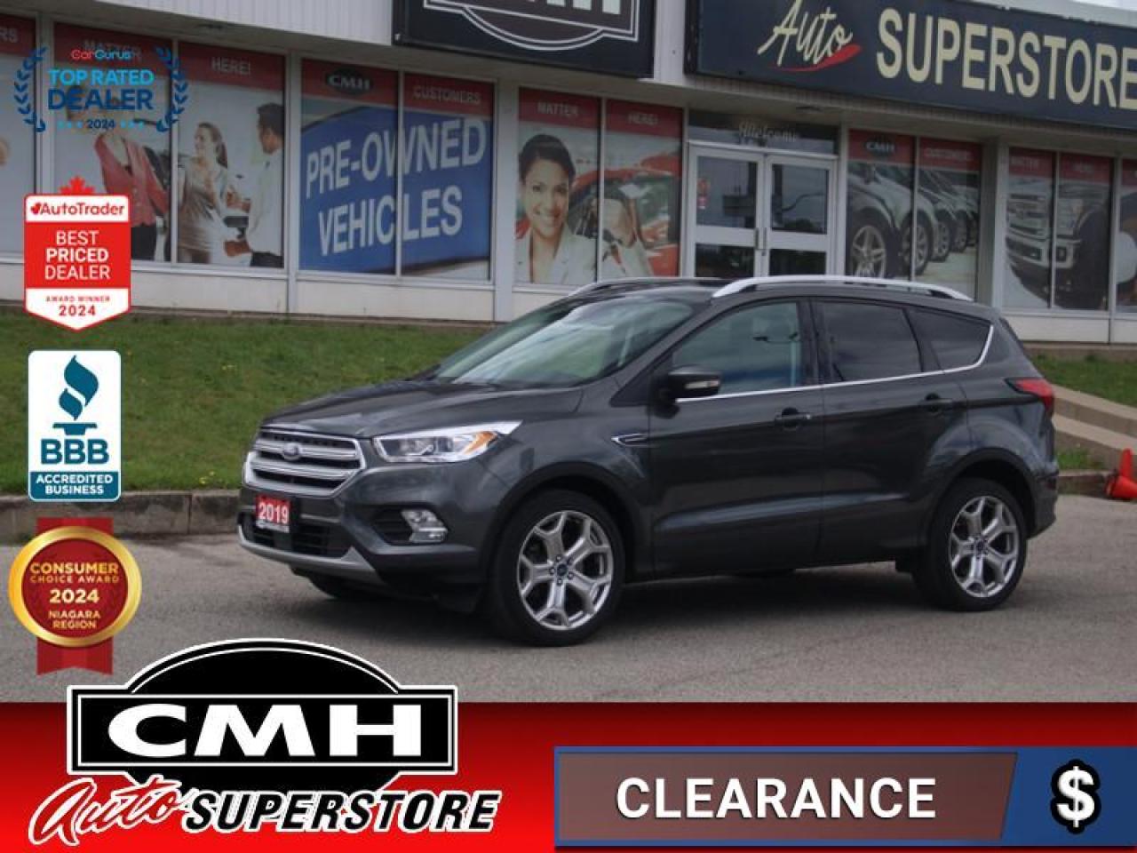 Used 2019 Ford Escape Titanium 4WD  **SAFE/SMART + ROOF PKG** for sale in St. Catharines, ON