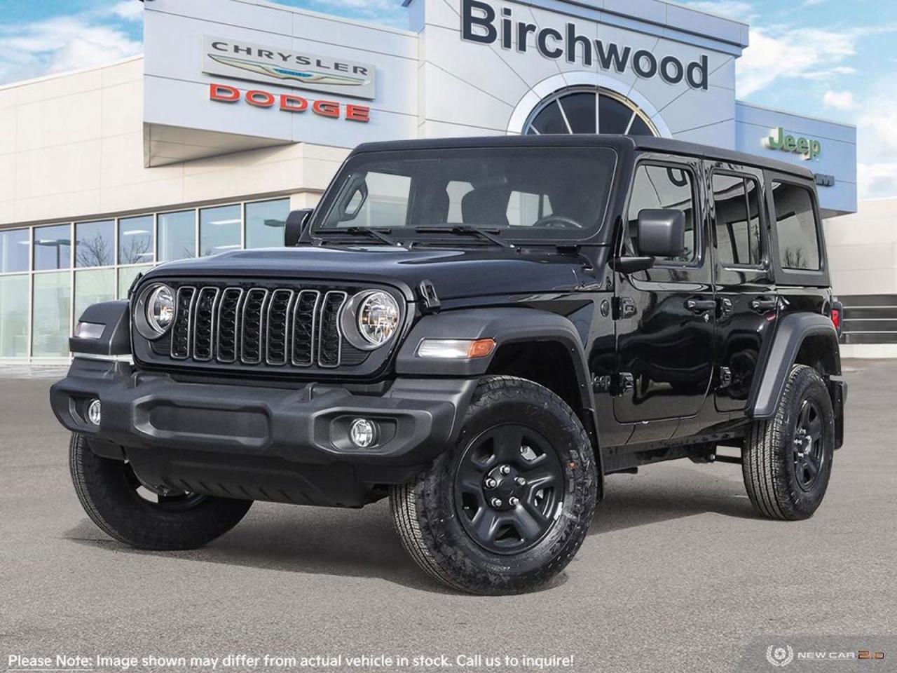 New 2024 Jeep Wrangler Sport Black Freedom Top 3–piece modular hardtop for sale in Winnipeg, MB