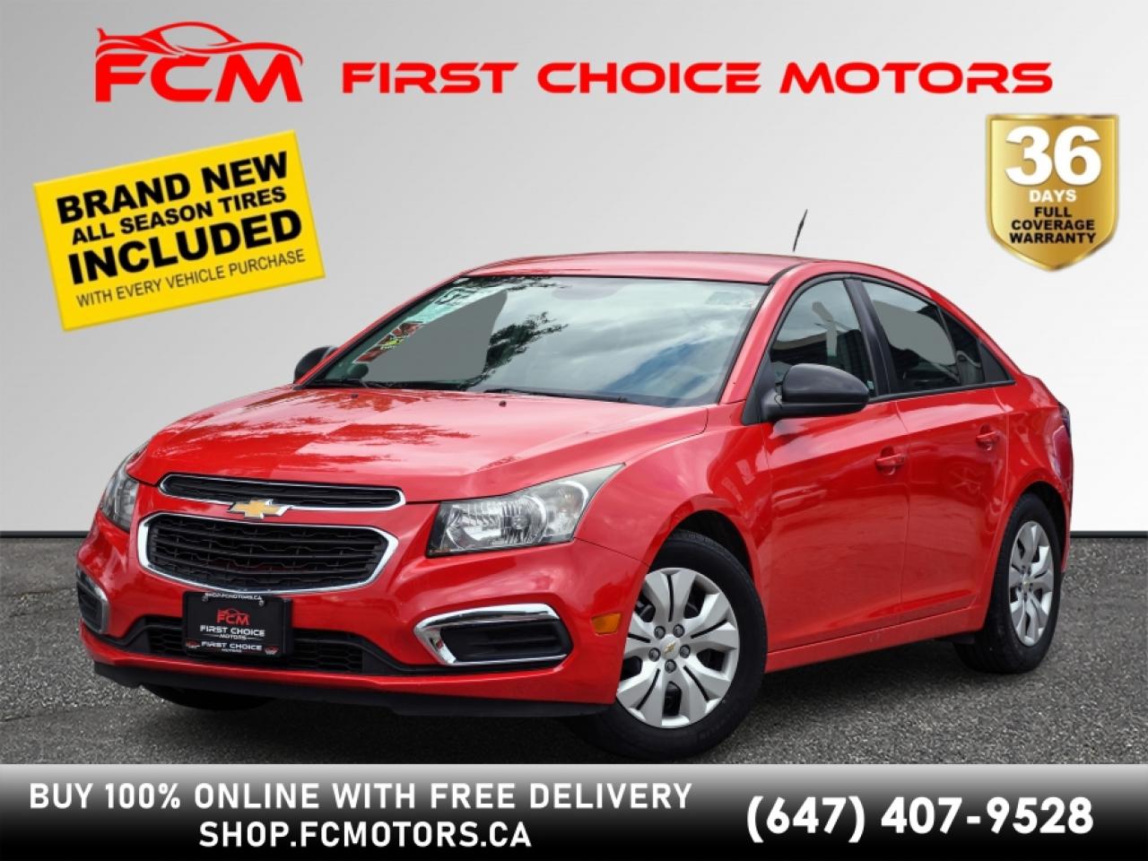 Used 2015 Chevrolet Cruze 2LS ~AUTOMATIC, FULLY CERTIFIED WITH WARRANTY!!!!~ for sale in North York, ON