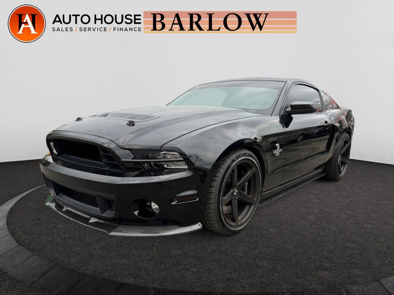 <div>2014 FORD MUSTANG SHELBY GT500 WITH LOW 18617 KMS, 800 HORSEPOWER! LEATHER HEATED SEATS, BLUETOOTH, PORTED AND POLISHED BLOWER, ENHANCED INJECTORS, ADJUSTABLE PANHART BAR, CORSA FULL CAT BACK, DUAL CATCH CANS, LOWERED SUSPENSION KIT, 93 AND 102 OCTANE TUNES, SHELBY RACING WHEELS, UNDERCOATING AND MORE!</div><div> </div><div>.<br />ALL CREDIT ACCEPTED!<br />One month at a job? Bankruptcy? New to Canada? Collections? Student or work visas? Previous repossessions? Good or bad credit? Weve got you covered! Get pre-approved today at www.autoshouse.com!<br /><br />What We Offer:<br /><br />*Low Bi-Weekly Payments<br />*Instant Approvals<br />*Credit Consolidation<br />*Employment Insurance<br />*Negative Equity Coverage<br /><br />Operating Hours:<br />Mon-Thurs: 10 am -- 8 pm<br />Fri-Sat: 10 am -- 6 pm<br /><br />Call 403-263-4446! All vehicles come with a full mechanical fitness assessment and CARFAX report.<br /><br />Referral Program:<br />Refer friends and family and earn $500 for each referral!<br /><br />AMVIC Licensed Dealer<br /><br />After a credit check, we can determine payments, APR, terms, and interest rates based on your credit (O.A.C). Individual credit will affect bi-weekly payments and the total cost of credit . Newer Vehicles May Come With Apple Carplay, Android Auto. Similar to Chevrolet, GMC, Honda, Toyota, Cadillac, Nissan, Ford, Volvo 2007, 2008, 2009, 2010, 2011, 2012, 2013, 2014, 2015, 2016, 2017, 2018<br /><br />Location: 2404 23rd Ave. N.E. Calgary AB, T2E 8J4<br /><br />All photos are of the vehicle featured in the advertisement.</div>