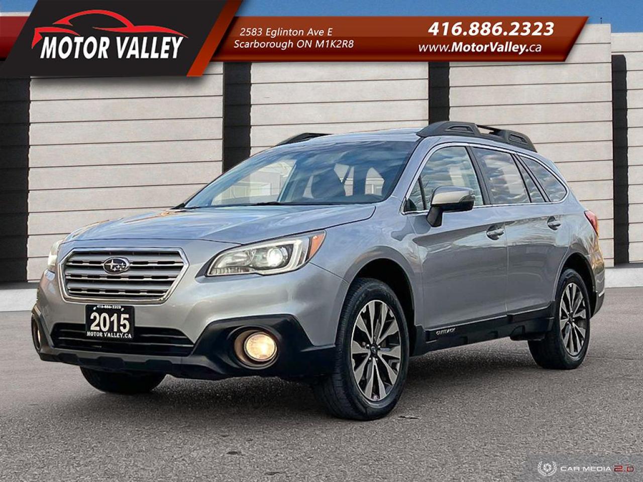 <p>Introducing the 2015 Subaru Outback 2.5 Limited AWD – a premier choice for those who demand style, capability, and luxury in one exceptional package. This no-accident, meticulously maintained vehicle is the top-of-the-line model, boasting an array of high-end features that set it apart:</p><ul><li><strong>Heated Leather Seats</strong>: Indulge in premium comfort and warmth for both driver and passengers.</li><li><strong>Sunroof</strong>: Enjoy an open-air experience and panoramic views with just a touch.</li><li><strong>Blind Spot Monitor</strong>: Drive confidently with enhanced safety and awareness.</li><li><strong>Backup Camera</strong>: Park and maneuver with ease and precision.</li><li><strong>Power Tailgate</strong>: Effortlessly access the rear with the touch of a button.</li><li><strong>Xenon Headlights</strong>: Illuminate your path with powerful and stylish lighting.</li><li><strong>Roof Racks</strong>: Carry your gear with convenience and versatility.</li><li><strong>Fog Lights</strong>: Enhance visibility in adverse weather conditions.</li><li><strong>Power Windows & Locks</strong>: Enjoy modern convenience with easy-to-use controls.</li><li><strong>Keyless Entry</strong>: Access your vehicle seamlessly with just a touch.</li><li><strong>Ice-Cold A/C</strong>: Stay cool and comfortable no matter the weather.</li><li><strong>Bluetooth, AUX, USB, & CD</strong>: Connect and enjoy your favorite music and media effortlessly.</li></ul><p>With its comprehensive suite of features and exceptional cleanliness, this Subaru Outback is ready to deliver an extraordinary driving experience. Don’t miss the opportunity to own this highly sought-after model – it’s prepared to handle all your adventures with style and ease!</p><p> </p><p style=box-sizing: border-box; margin-top: 0px; font-family: Roboto; font-size: 14px; background-color: #ffffff; margin-bottom: 0px !important;><span style=box-sizing: border-box; font-weight: bolder;>Welcome to The Cars Factory!</span></p><p style=box-sizing: border-box; margin-top: 0px; font-family: Roboto; font-size: 14px; background-color: #ffffff; margin-bottom: 0px !important;>We operate by appointment and are located at: <span style=box-sizing: border-box; font-weight: bolder;>563 Kennedy Rd., Scarborough, Ontario, Canada.</span></p><hr style=box-sizing: content-box; height: 0px; overflow: visible; margin-top: 1rem; margin-bottom: 1rem; border-right-style: initial; border-bottom-style: initial; border-left-style: initial; border-image: initial; font-family: Roboto; font-size: 14px; background-color: #ffffff; border-color: rgba(0, 0, 0, 0.1) initial initial initial; /><p style=box-sizing: border-box; margin-top: 0px; font-family: Roboto; font-size: 14px; background-color: #ffffff; margin-bottom: 0px !important;><span style=box-sizing: border-box; font-weight: bolder;>CERTIFICATION</span></p><p style=box-sizing: border-box; margin-top: 0px; font-family: Roboto; font-size: 14px; background-color: #ffffff; margin-bottom: 0px !important;>Have your new pre-owned vehicle certified by The Cars Factory! We offer a full safety inspection exceeding industry standards, including an oil change and professional detailing prior to delivery. Vehicles are not drivable if not certified and not e-tested. A certification package is available for $899. All trade-ins are welcome. Taxes and licensing are extra.</p><hr style=box-sizing: content-box; height: 0px; overflow: visible; margin-top: 1rem; margin-bottom: 1rem; border-right-style: initial; border-bottom-style: initial; border-left-style: initial; border-image: initial; font-family: Roboto; font-size: 14px; background-color: #ffffff; border-color: rgba(0, 0, 0, 0.1) initial initial initial; /><p style=box-sizing: border-box; margin-top: 0px; font-family: Roboto; font-size: 14px; background-color: #ffffff; margin-bottom: 0px !important;><span style=box-sizing: border-box; font-weight: bolder;>FINANCING</span></p><p style=box-sizing: border-box; margin-top: 0px; font-family: Roboto; font-size: 14px; background-color: #ffffff; margin-bottom: 0px !important;>Experience hassle-free financing tailored to your needs. Whether you have no credit, are new to the country, or have a history of bankruptcy, consumer proposal, or collections, our finance and credit experts specialize in securing approvals. Bad credit is often sufficient. Seize the opportunity to get approved and start rebuilding your credit today. Please note that financing deals are subject to an administrative fee. Benefit from on-the-spot financing and enjoy instant approvals for a seamless process.</p><hr style=box-sizing: content-box; height: 0px; overflow: visible; margin-top: 1rem; margin-bottom: 1rem; border-right-style: initial; border-bottom-style: initial; border-left-style: initial; border-image: initial; font-family: Roboto; font-size: 14px; background-color: #ffffff; border-color: rgba(0, 0, 0, 0.1) initial initial initial; /><p style=box-sizing: border-box; margin-top: 0px; font-family: Roboto; font-size: 14px; background-color: #ffffff; margin-bottom: 0px !important;><span style=box-sizing: border-box; font-weight: bolder;>WARRANTY</span></p><p style=box-sizing: border-box; margin-top: 0px; font-family: Roboto; font-size: 14px; background-color: #ffffff; margin-bottom: 0px !important;>Extend your peace of mind with an eligible extended warranty for this vehicle. Explore customizable coverage options for added assurance. Consult with our team to select the ideal plan for your needs.</p><hr style=box-sizing: content-box; height: 0px; overflow: visible; margin-top: 1rem; margin-bottom: 1rem; border-right-style: initial; border-bottom-style: initial; border-left-style: initial; border-image: initial; font-family: Roboto; font-size: 14px; background-color: #ffffff; border-color: rgba(0, 0, 0, 0.1) initial initial initial; /><p style=box-sizing: border-box; margin-top: 0px; font-family: Roboto; font-size: 14px; background-color: #ffffff; margin-bottom: 0px !important;><span style=box-sizing: border-box; font-weight: bolder;>PRICE</span></p><p style=box-sizing: border-box; margin-top: 0px; font-family: Roboto; font-size: 14px; background-color: #ffffff; margin-bottom: 0px !important;>At The Cars Factory, transparency is our policy. We offer no-haggle pricing, ensuring everyone receives the best price from the start. Constant market monitoring allows you to buy with confidence, knowing youre getting a great deal.</p><hr style=box-sizing: content-box; height: 0px; overflow: visible; margin-top: 1rem; margin-bottom: 1rem; border-right-style: initial; border-bottom-style: initial; border-left-style: initial; border-image: initial; font-family: Roboto; font-size: 14px; background-color: #ffffff; border-color: rgba(0, 0, 0, 0.1) initial initial initial; /><p style=box-sizing: border-box; margin-top: 0px; font-family: Roboto; font-size: 14px; background-color: #ffffff; margin-bottom: 0px !important;><span style=box-sizing: border-box; font-weight: bolder;>Discover The Cars Factory Difference</span></p><p style=box-sizing: border-box; margin-top: 0px; font-family: Roboto; font-size: 14px; background-color: #ffffff; margin-bottom: 0px !important;>Where quality, transparency, and customer satisfaction converge.</p><p> </p>