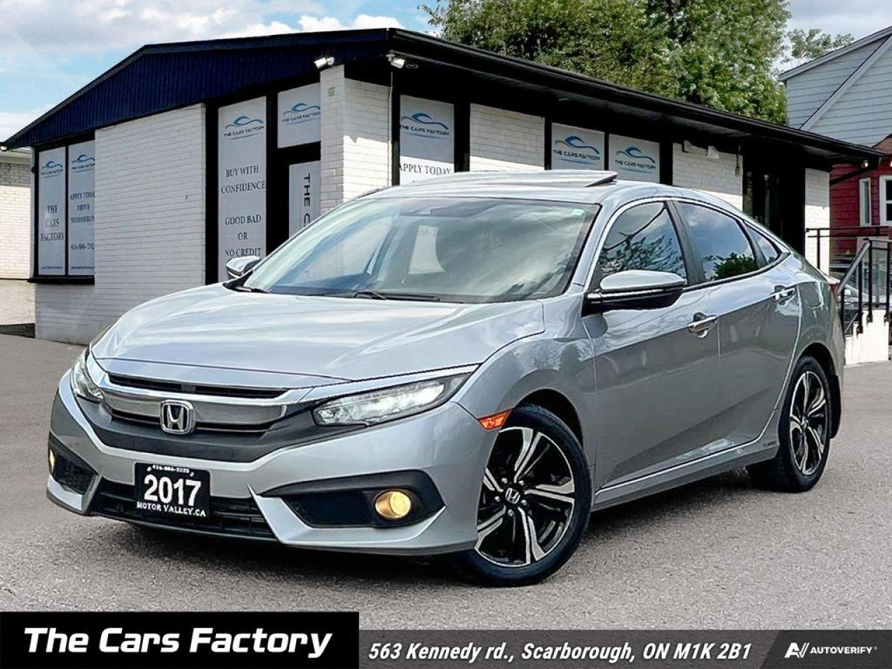 Used 2017 Honda Civic Touring CVT No Accident - Apple Carplay! for sale in Scarborough, ON