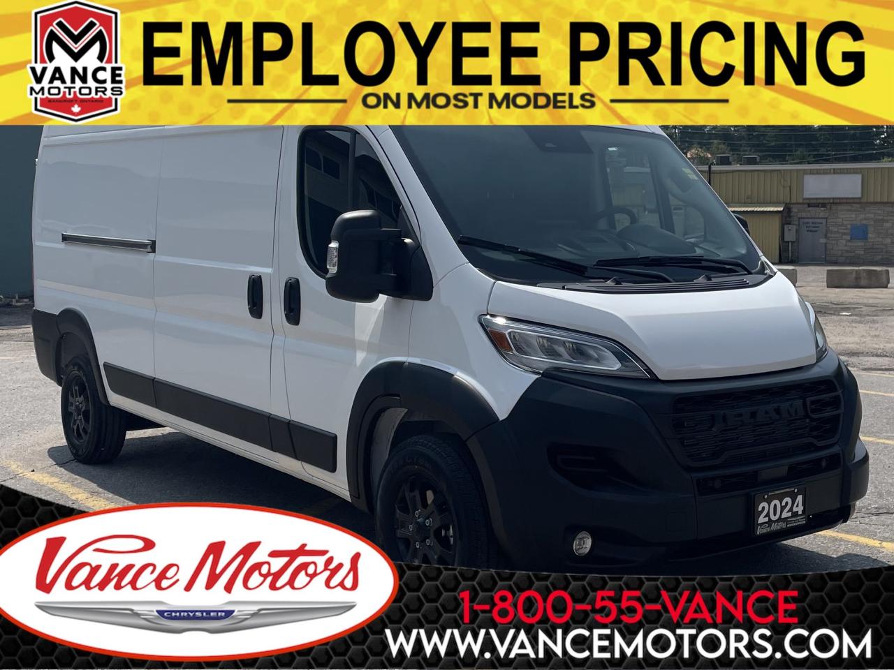 New 2024 RAM 3500 ProMaster SLT+ 3500 High Roof 159  WB for sale in Bancroft, ON