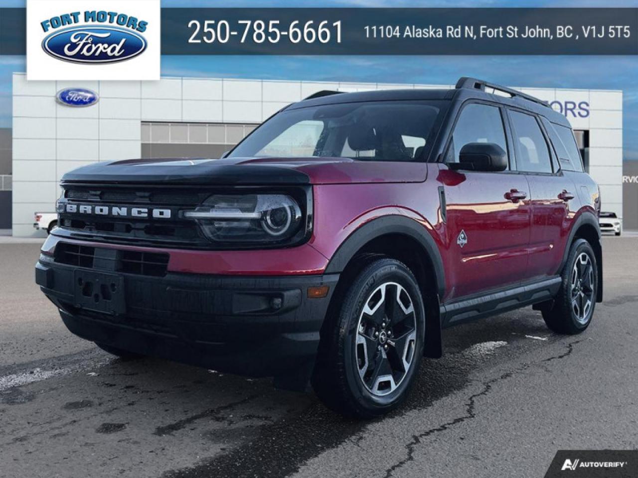 New 2024 Ford Bronco Sport Outer Banks  - Sunroof for sale in Fort St John, BC