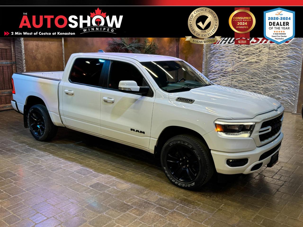 Used 2022 RAM 1500 SPORT - CLEAN CARFAX!!! Leather Interior for sale in Winnipeg, MB