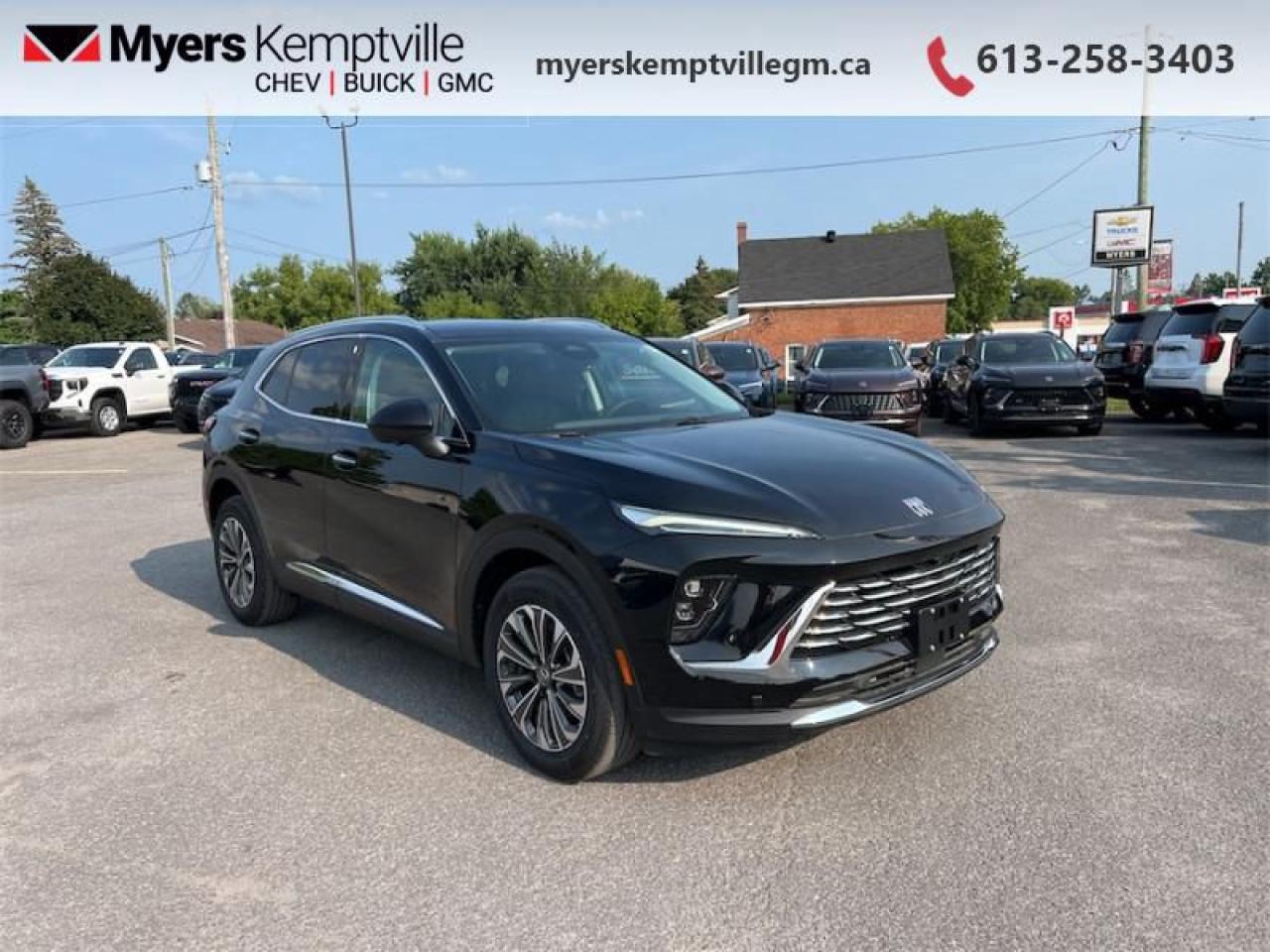 <b>360 Camera,  Wireless Charging Pad,  Power Liftgate,  Remote Start,  Heated Steering Wheel!</b><br> <br> <br> <br>At Myers, we believe in giving our customers the power of choice. When you choose to shop with a Myers Auto Group dealership, you dont just have access to one inventory, youve got the purchasing power of an entire auto group behind you!<br> <br>  Stretch the imagination and envision the future with the 2024 Envision. <br> <br>This Buick Envision has the space and versatility to get away with anything. Built to inspire confidence, this Envision doesnt just get you there, it helps you be your best. As boundless as your own imagination, this Envision was designed to inspire you with every drive. <br> <br> This ebony twilight metallic SUV  has an automatic transmission and is powered by a  228HP 2.0L 4 Cylinder Engine.<br> <br> Our Envisions trim level is Preferred. This great-looking SUV is decked with great standard features such as power liftgate for rear cargo access, an HD surround vision system, a wireless charging pad for mobile devices, and an ultra-wide infotainment screen with wireless Apple CarPlay and Android Auto. Safety features include adaptive cruise control, blind zone steering assist, lane keep assist with lane departure warning, rear park assist, and rear cross traffic braking. Additional features also include remote engine start, keyless open, a heated steering wheel, heated front seats, and even more. This vehicle has been upgraded with the following features: 360 Camera,  Wireless Charging Pad,  Power Liftgate,  Remote Start,  Heated Steering Wheel,  Adaptive Cruise Control,  Blind Spot Detection. <br><br> <br>To apply right now for financing use this link : <a href=https://www.myerskemptvillegm.ca/finance/ target=_blank>https://www.myerskemptvillegm.ca/finance/</a><br><br> <br/>    Incentives expire 2025-01-02.  See dealer for details. <br> <br>Your journey to better driving experiences begins in our inventory, where youll find a stunning selection of brand-new Chevrolet, Buick, and GMC models. If youre looking to get additional luxuries at a wallet-friendly price, dont just pick pre-owned -- choose from our selection of over 300 Myers Approved used vehicles! Our incredible sales team will match you with the car, truck, or SUV thats got everything youre looking for, and much more. o~o