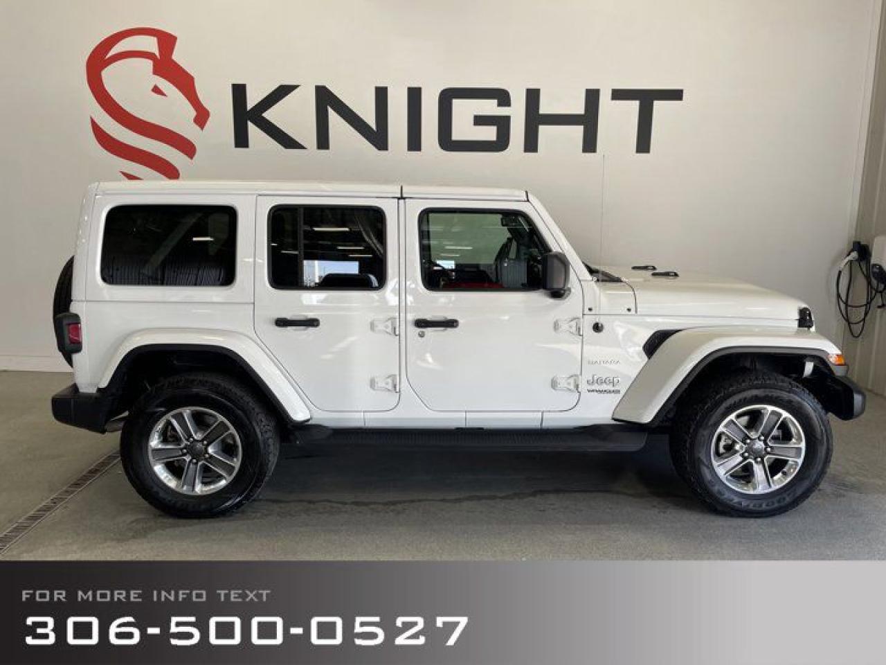 Used 2021 Jeep Wrangler Unlimited Sahara with Uconnect 4C Nav and Sound Group for sale in Moose Jaw, SK