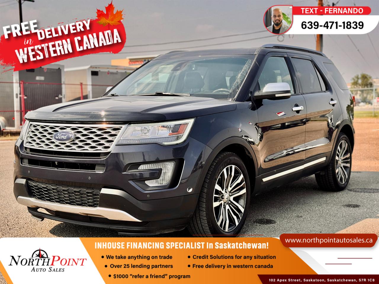 Used 2017 Ford Explorer Platinum for sale in Saskatoon, SK