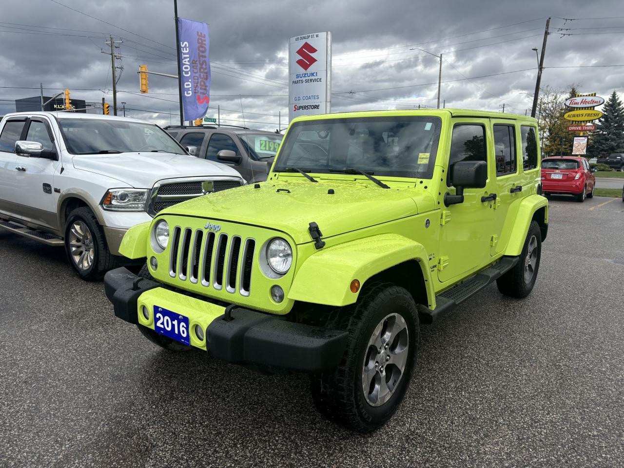 Used 2016 Jeep Wrangler Sahara Unlimited 4x4 ~Heated Seats ~Bluetooth ~A/C for sale in Barrie, ON