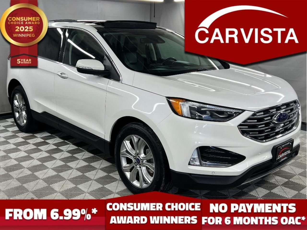 Used 2022 Ford Edge Titanium AWD - NO ACCIDENTS/FACTORY WARRANTY - for sale in Winnipeg, MB