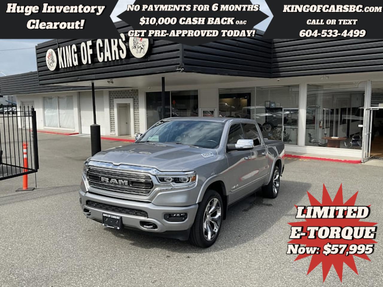 Used 2022 RAM 1500 Limited 4x4 Crew Cab 57 Box for sale in Langley, BC