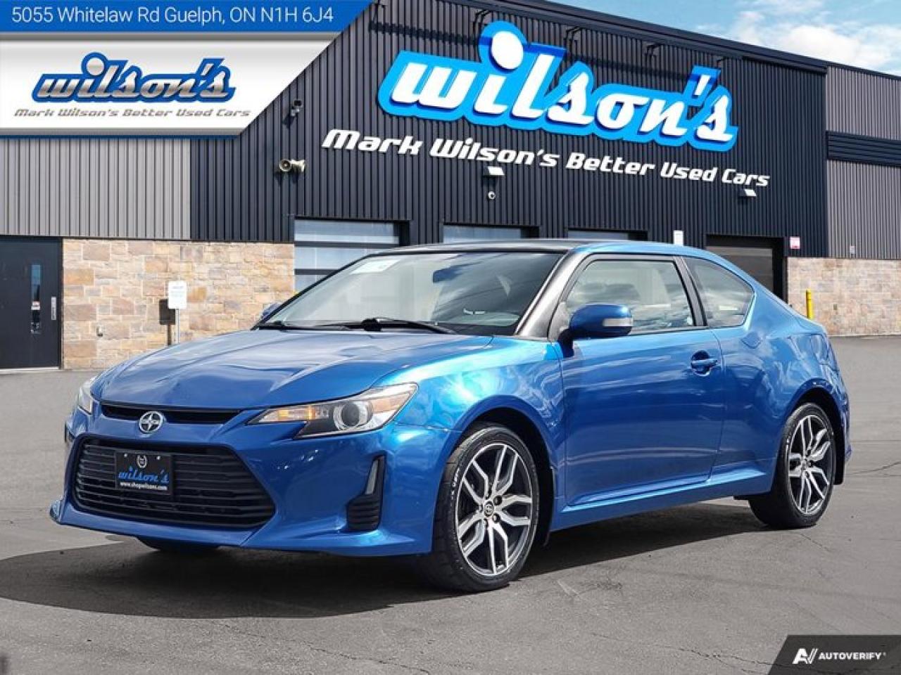 Used 2016 Scion tC 6 Speed Manual - Sunroof, Alloys, Keyless Entry, LOW KM! for sale in Guelph, ON