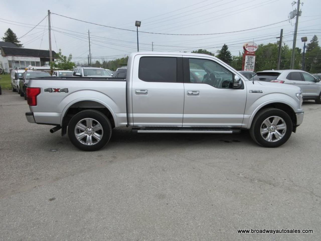 2019 Ford F-150 GREAT VALUE LARIAT-MODEL 5 PASSENGER 3.5L - ECO-BOOST.. 4X4.. CREW-CAB.. SHORTY.. NAVIGATION.. SUNROOF.. LEATHER.. HEATED/AC SEATS.. BACK-UP CAMERA.. Photo