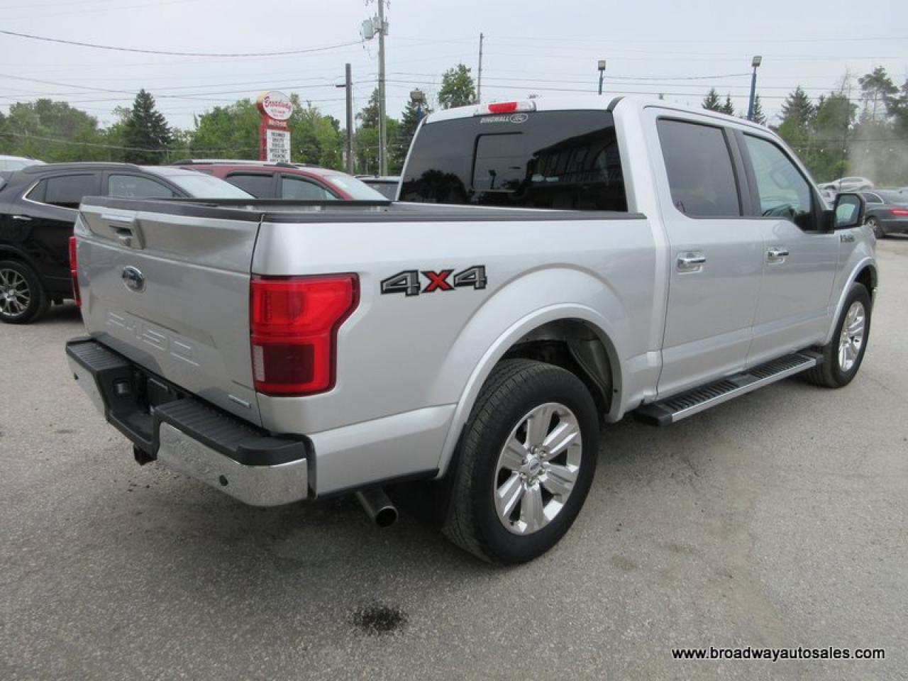 2019 Ford F-150 GREAT VALUE LARIAT-MODEL 5 PASSENGER 3.5L - ECO-BOOST.. 4X4.. CREW-CAB.. SHORTY.. NAVIGATION.. SUNROOF.. LEATHER.. HEATED/AC SEATS.. BACK-UP CAMERA.. Photo