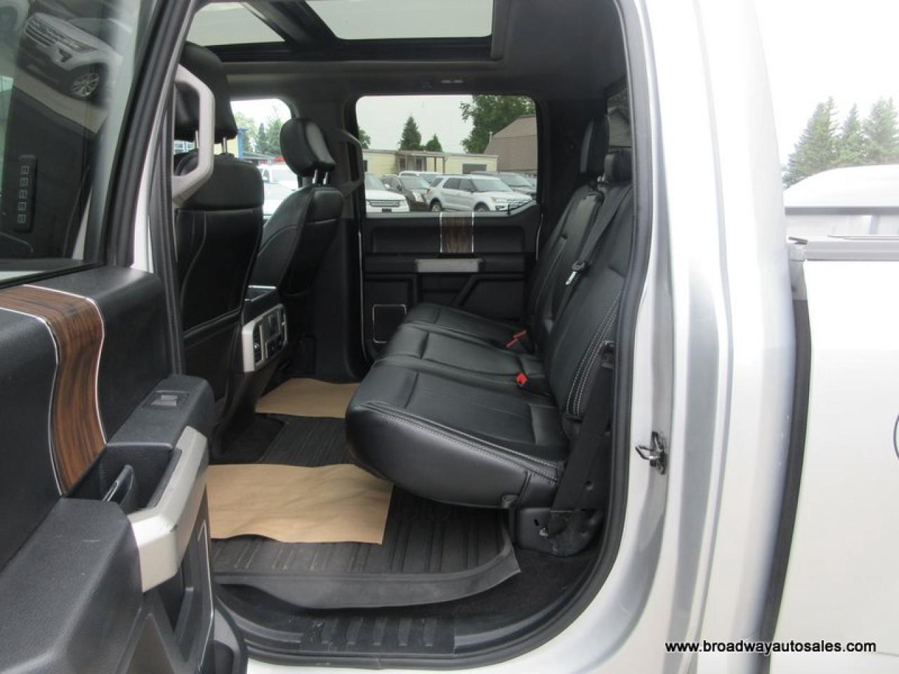 2019 Ford F-150 GREAT VALUE LARIAT-MODEL 5 PASSENGER 3.5L - ECO-BOOST.. 4X4.. CREW-CAB.. SHORTY.. NAVIGATION.. SUNROOF.. LEATHER.. HEATED/AC SEATS.. BACK-UP CAMERA.. Photo